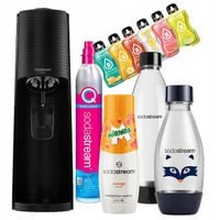 SODASTREAM TERRA SATURATOR BUTELKI FUSE SYROP Mirinda zestaw prezentowy