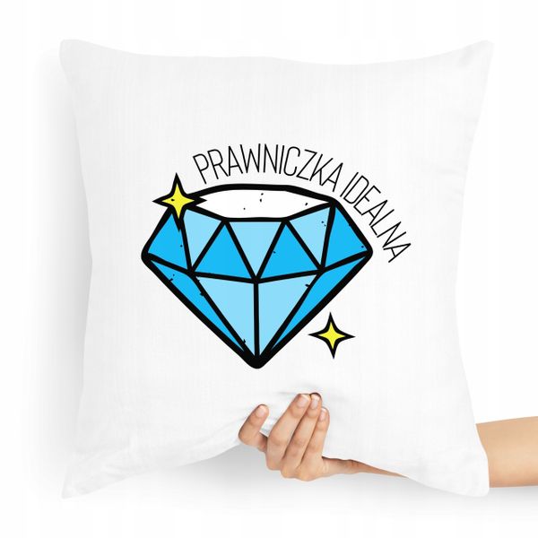 Poduszka Prezent Dla Prawnika Prawniczka Idealna Z Nadrukiem Ze Zdjęciem zdjęcie 1