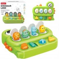 interaktywna zabawka edukacyjna wyskakujące dinozaury pop-up grzechotka