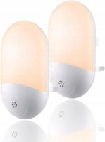 Lampki nocne LED z czujnikiem zmierzchu 2 sztuki 2500K Tipeno