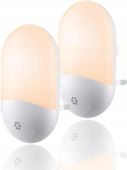 Lampki nocne LED z czujnikiem zmierzchu 2 sztuki 2500K Tipeno