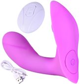 Wibrator Z Penisem Do Pochwy I Łechtaczki, Motylek Do Majtek Na Pilota