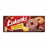 SAN Łakotki Ciastka o smaku maślanym w czekoladzie mlecznej 146 g