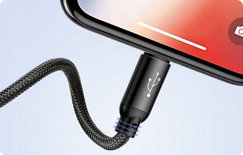 BASEUS MOCNY KABEL USB PRZEWÓD 3W1 DO IPHONE MICRO TYP-C USB-C 3.5A 30CM na Arena.pl