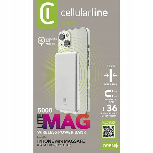 Cellularline Power bank indukcyjny 5000mAh na Arena.pl