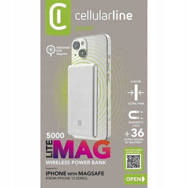 Cellularline Power bank indukcyjny 5000mAh zdjęcie 6