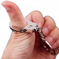 Brelok breloczek zniewolić Grey Kajdanki uległy