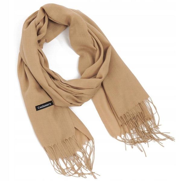 SZAL DAMSKI CHUSTA DUŻY Szalik CAMEL zdjęcie 3