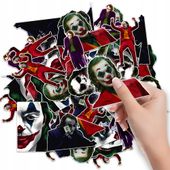 NAKLEJKI ETYKIETY NA ZESZYT NALEPKA Z POSTACIAMI BATMAN JOKER WZORY 6 SZT
