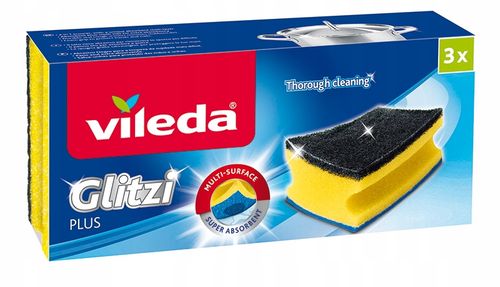 Zmywak profilowany Vileda Glitzi Plus 3szt. na Arena.pl