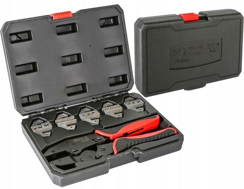 YATO KOMPLET ZESTAW DO ZACISKANIA KONEKTORÓW 5 MATRYC WALIZKA YT-22451 na Arena.pl