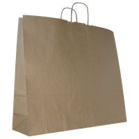 Torba papierowa 54 x 15 x 46 cm, 50 szt beżowa AWIH