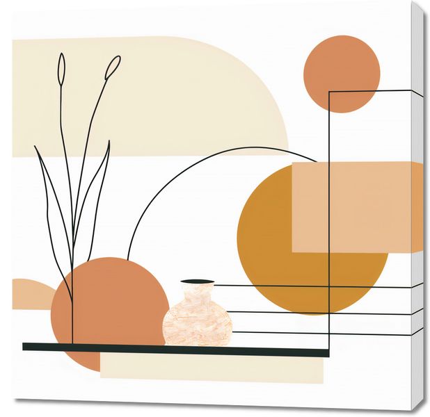 Obraz 90x90cm Terrakotowy Krzyk zdjęcie 1