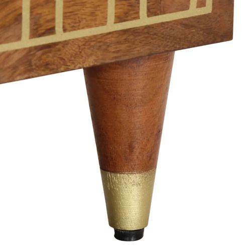 Szafka nocna, 40x33x46 cm, lite drewno mango na Arena.pl