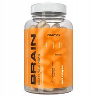 nowmax BRAIN LEPSZA PRACA MÓZGU KONCENTRACJA 90 KAPS + nowmax Pill Box