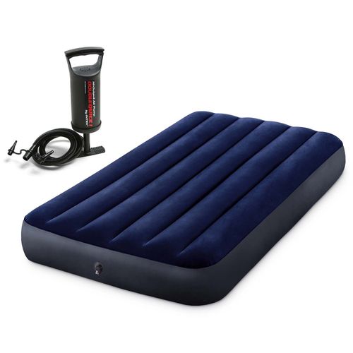 Materac dmuchany 191x99x25 cm z pompką tłokową INTEX 64757 na Arena.pl