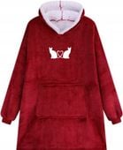 KOCOBLUZA BLUZA KOC OVERSIZE Z HAFTEM KOTY PREZENT NA ŚWIĘTA DLA DZIEWCZYNY