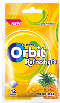 GUMA ORBIT 26G REFRESHES TROPICAL NOWOŚĆ zdjęcie 1