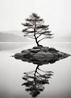 Plakat 40x55cm Samotne Drzewo