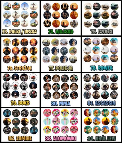 OPŁATEK na BABECZKI MUFFINKI zestaw na urodziny 12szt. - STRAŻ STRAŻAK na Arena.pl