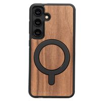 Drewniane Etui Bewood do Samsung Galaxy S25 ORZECH AMERYKAŃSKI z MagSafe