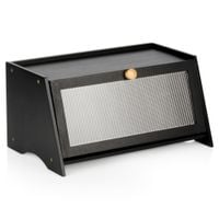 Chlebak bambusowy czarny 40x25x20 cm