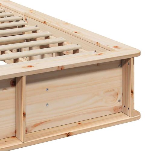 Ramka łóżka z przechowywaniem Brązowy 180 x 200 cm drewno na Arena.pl