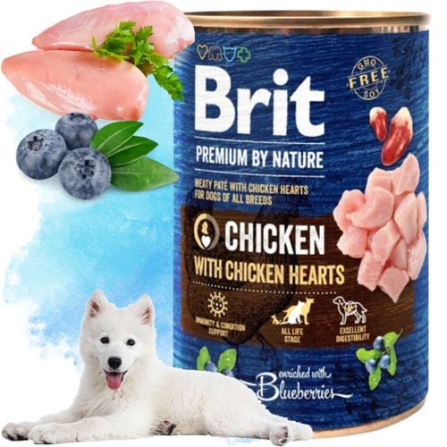 mokra karma dla psa kurczak brit premium by nature 400 g chicken&hearts na Arena.pl
