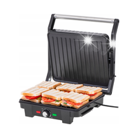ADLER GRILL ELEKTRYCZNY OPIEKACZ PANINI ROZKŁADANY 29x24cm XXL 2800W AD3051