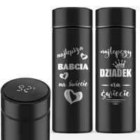 Kubek Termiczny 2x na Kawę z Grawerem Termos Prezent na Dzień Babci Dziadka