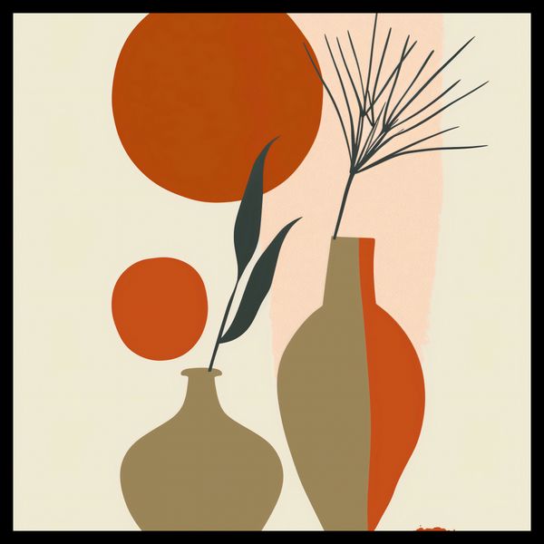 Plakat 40x40cm Wazy w Czerwieni zdjęcie 2