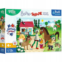 PUZZLE 60 XXL TREFLIKI W STADNINIE KONI 50031