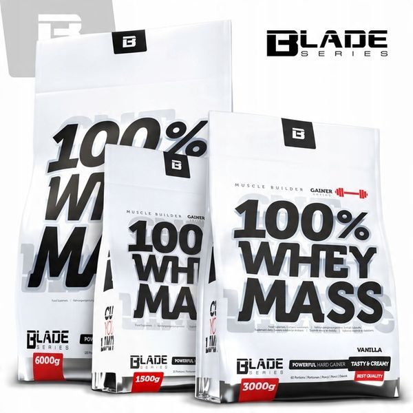 HI TEC BLADE 100% Whey Mass 6000g MASA GAINER zdjęcie 5