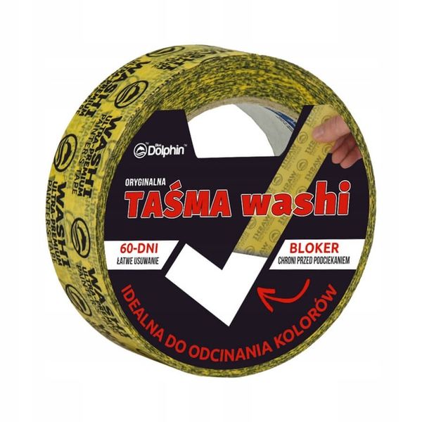 BLUE DOLPHIN TAŚMA WASHI PREMIUM 47mm x 50m zdjęcie 1
