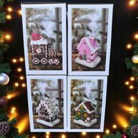 Kominek zapachowy świąteczna figurka domek Podstawka pod kadzidełka