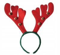 12x ROGI RENIFERA OPASKA ŚWIĄTECZNA NA GŁOWĘ Z DZWONECZKAMI MIKOŁAJKI ŚWIĘT
