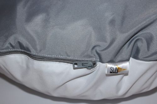 HUŚTAWKA HAMAK KOKON szary z białą lamówką na Arena.pl