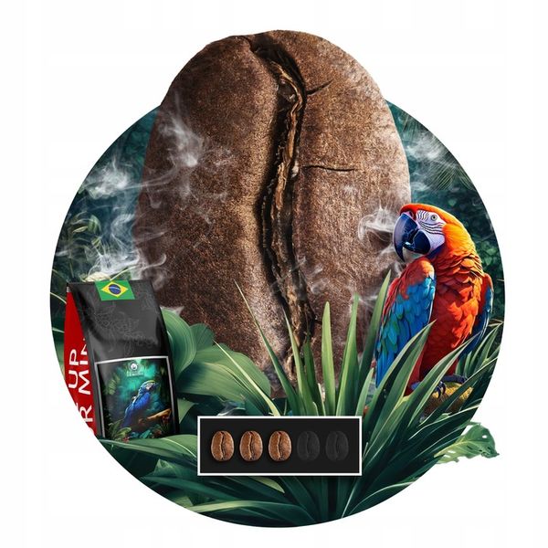 Kawa Ziarnista BRAZYLIA CREMA -ŚWIEŻO PALONA 1KG- Palarnia Blue Orca Coffee zdjęcie 11