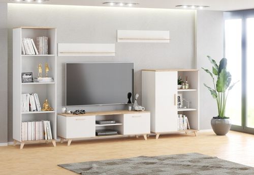 Biurko BIAŁE 138CM 3 Szuflady dla dziecka Stolik Skandynawski półki na Arena.pl