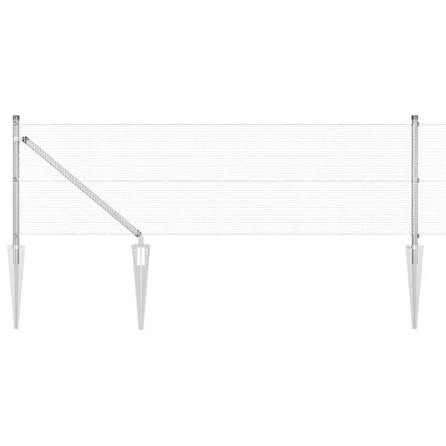 Ogrodzenie z słupkami Srebrny 0.6 x 10 m Stal na Arena.pl