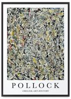 Plakat obelisk art history Pollock 50x70 cm w czarnej ramie