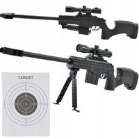 DUŻY KARABIN NA KULKI REPLIKA 6mm LUNETA LASER ASG