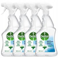 DETTOL Antybakteryjny Spray do dezynfekcji i mycia powierzchni 4x 500ml