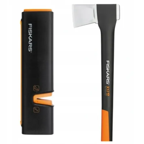 FISKARS Siekiera rozłupująca do drewna X17 M zestaw z OSTRZAŁKĄ Xsharp na Arena.pl