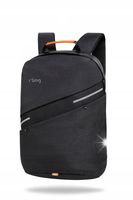 R-Bag Bunker Plecak miejski na laptopa 13-15,6" z USB Black Z111