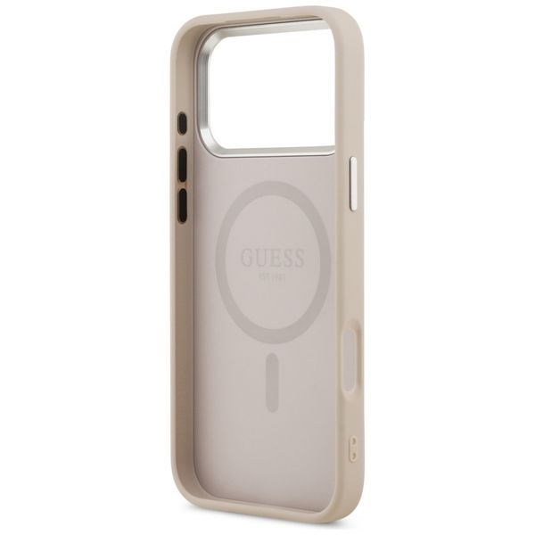 etui guess triangle logo magsafe do      iphone 17 pro różowy zdjęcie 7