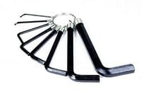 KLUCZE IMBUSOWE KOMPLET 10 SZTUK 2 - 10MM - W-56380
