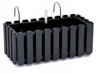 KADAX Skrzynka Balkonowa Uchwyty 38cm Antracyt