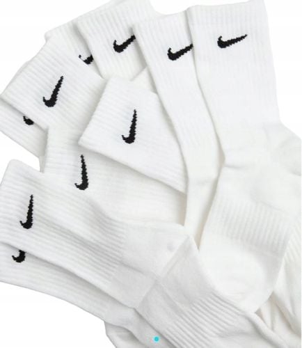 Skarpety Męskie Nike Cushioned 6Par r.42-46 Długie Białe Bawełniane na Arena.pl