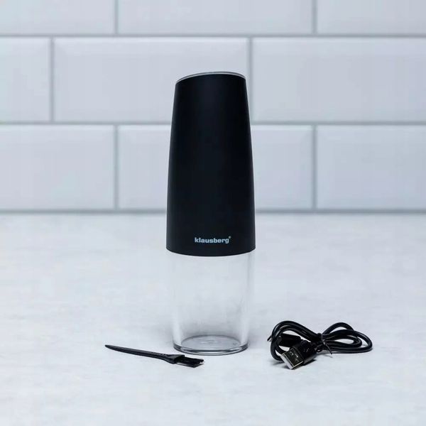 Akumulatorowy GRAWITACYJNY młynek do soli i pieprzu, Przypraw KLAUSBERG zdjęcie 4